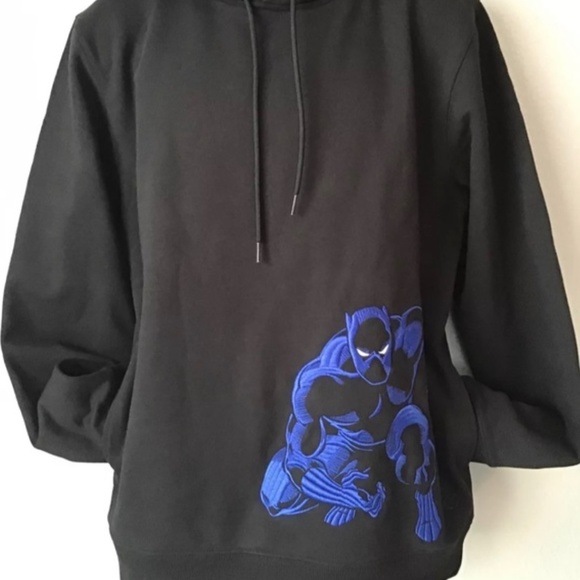 Coach x Marvel Black Panther Embroidered Hoodie Hooded Sweatshirt Medium - Picture 5 of 10